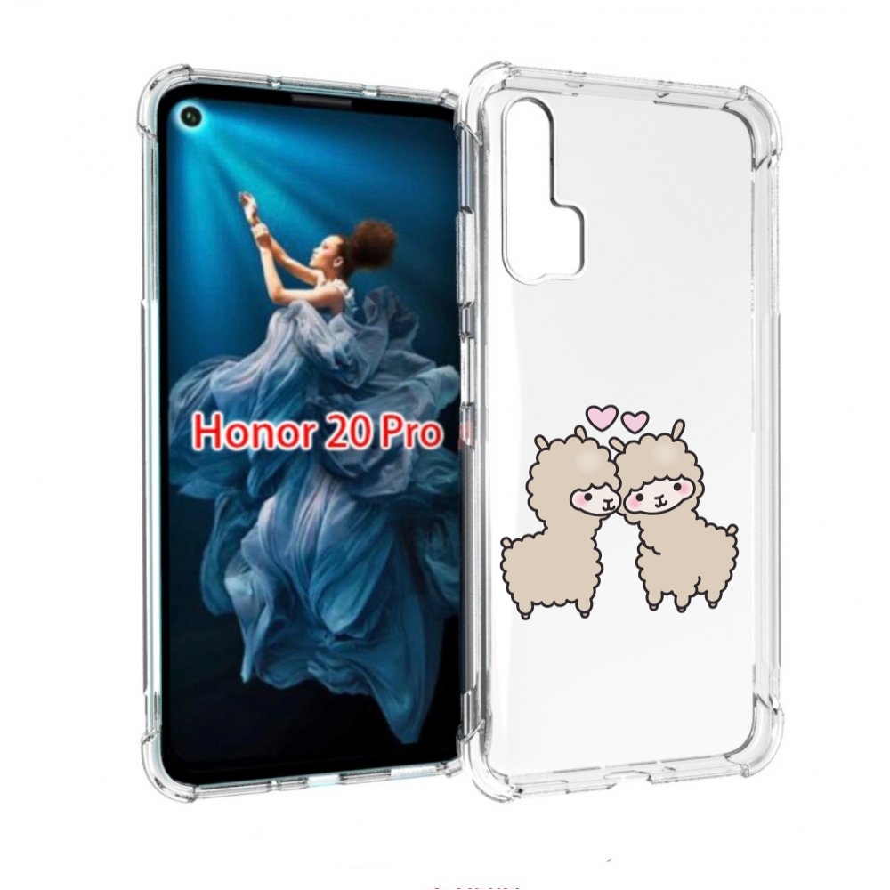 

Чехол бампер MyPads влюбленные-барашки для Honor 20 Pro противоу, Прозрачный, Tocco