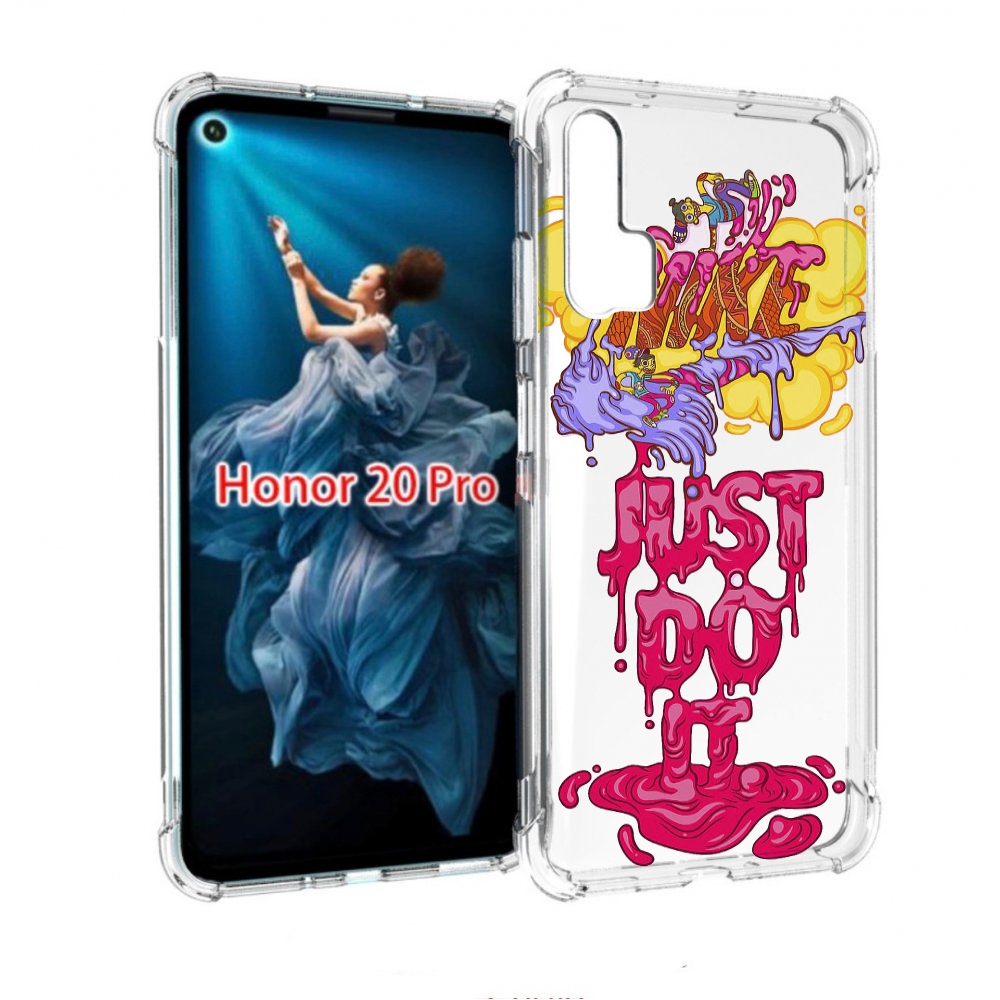 

Чехол бампер MyPads вкусный найк для Honor 20 Pro противоударный, Прозрачный, Tocco