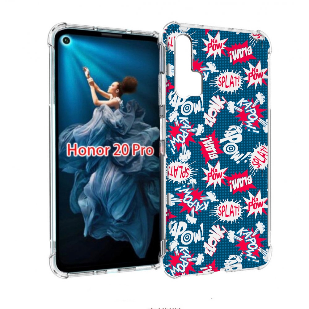 

Чехол бампер MyPads взрывной-принт для Honor 20 Pro противоударный, Прозрачный, Tocco