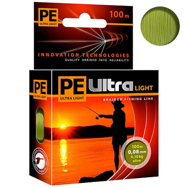 

Плетеный шнур Aqua PE Ultra Light 100м, PE Ultra Light