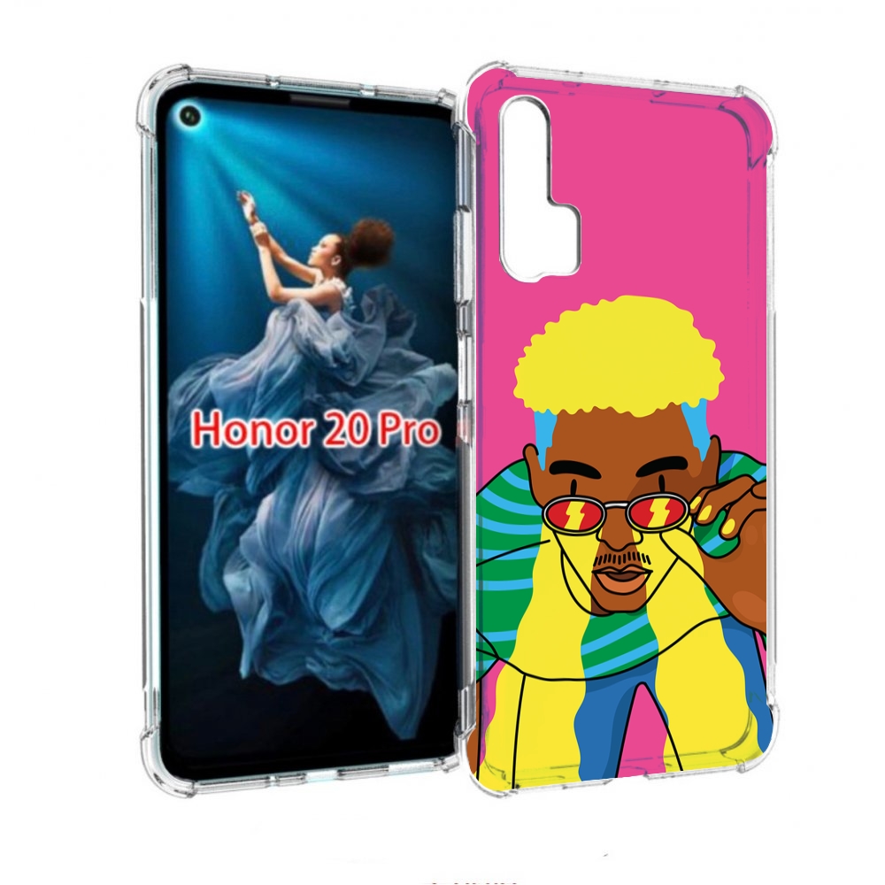 

Чехол бампер MyPads бразилец для Honor 20 Pro противоударный, Прозрачный, Tocco