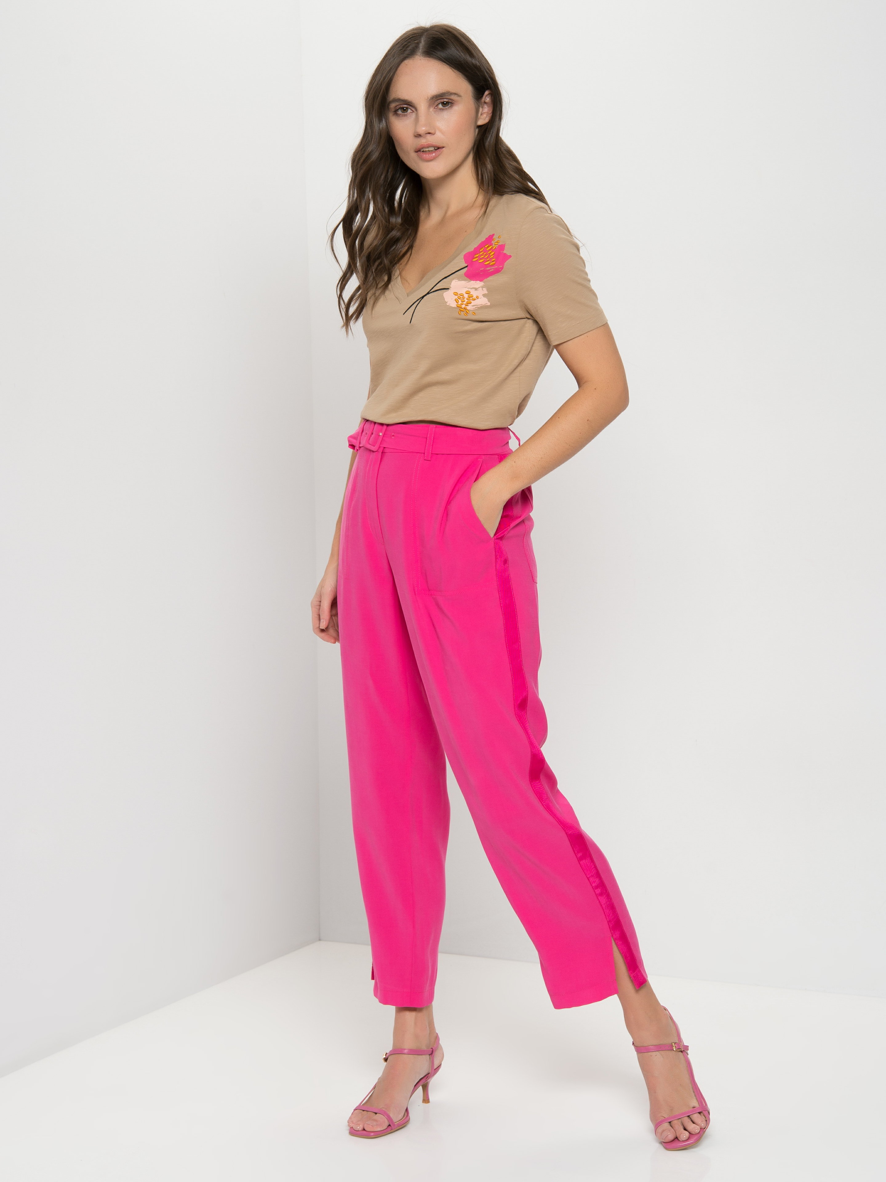 

футболка женская TAIFUN by GERRY WEBER коричневая, 171032-16200-9362