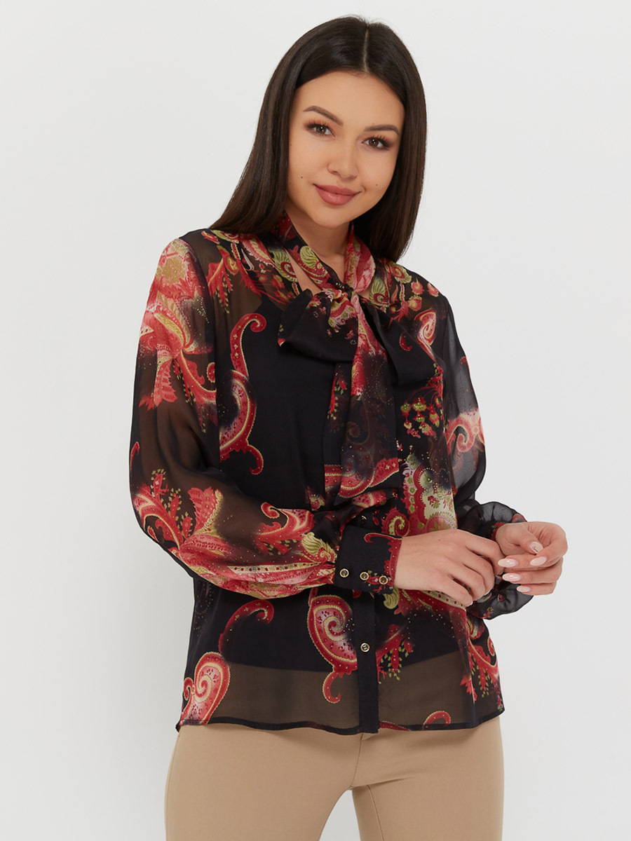 

Блуза женская KATHARINA KROSS 01-00005503 черная 52, Черный, 01-00005503