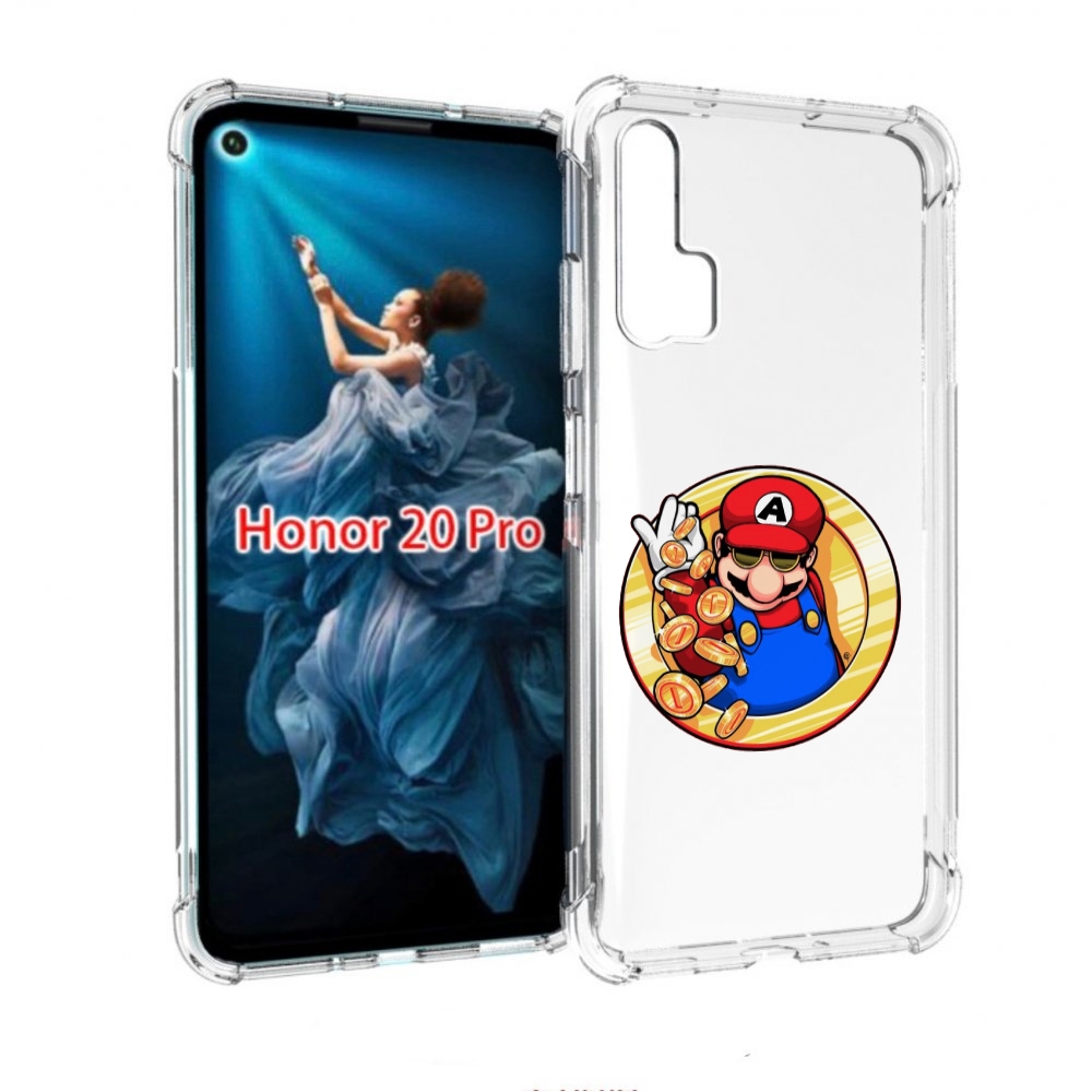 

Чехол бампер MyPads богатый марио для Honor 20 Pro противоударный, Прозрачный, Tocco