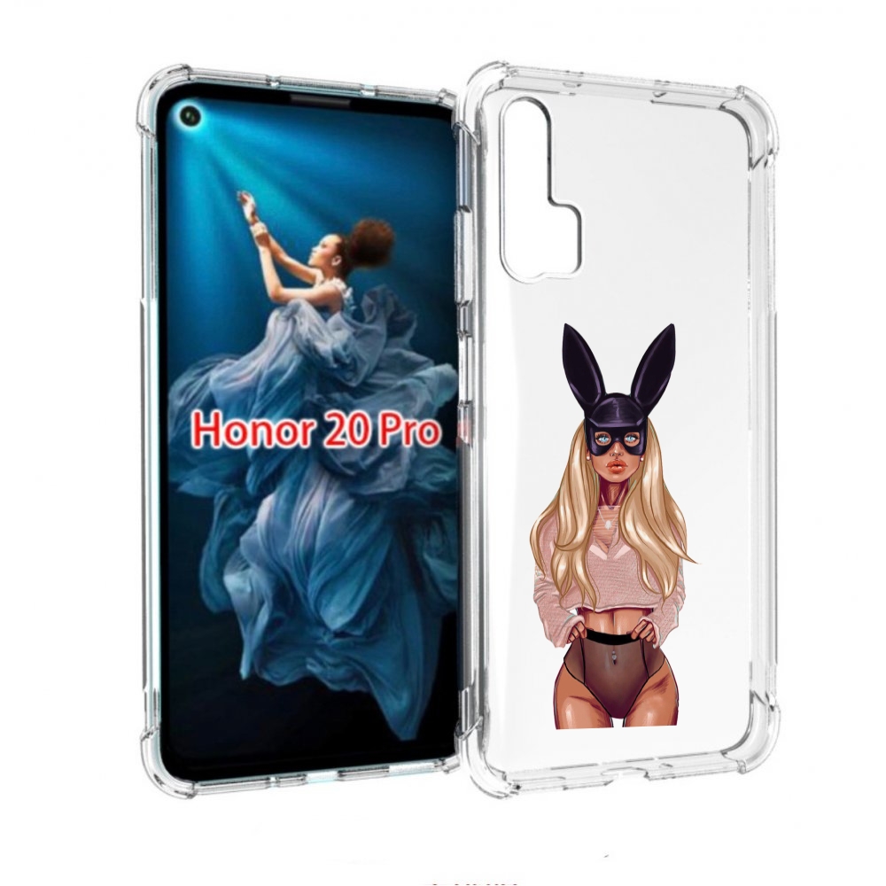 

Чехол бампер MyPads блондинка-с-ушками женский для Honor 20 Pro, Прозрачный, Tocco