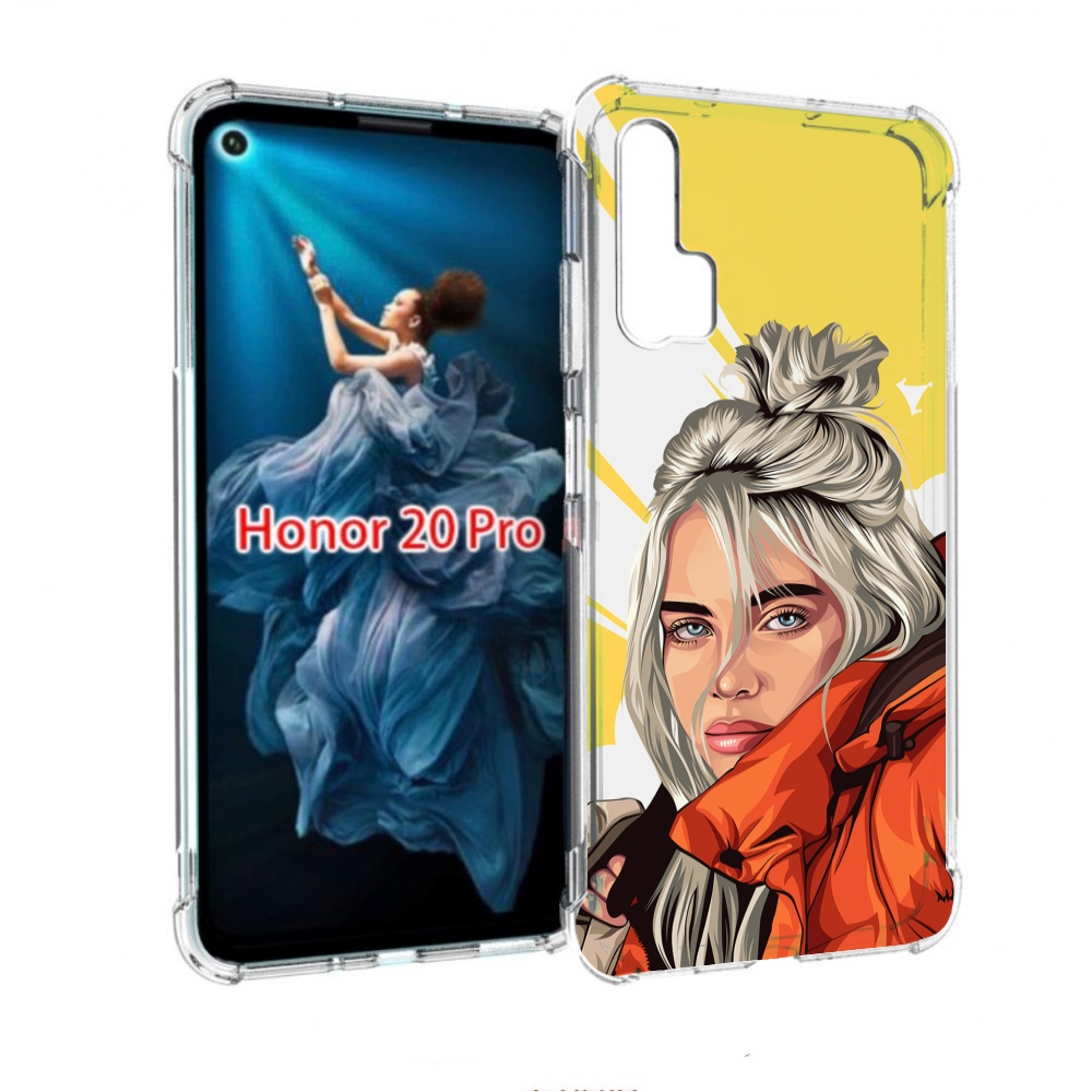 

Чехол бампер MyPads билли-айлиш-в-куртке для Honor 20 Pro против, Прозрачный, Tocco