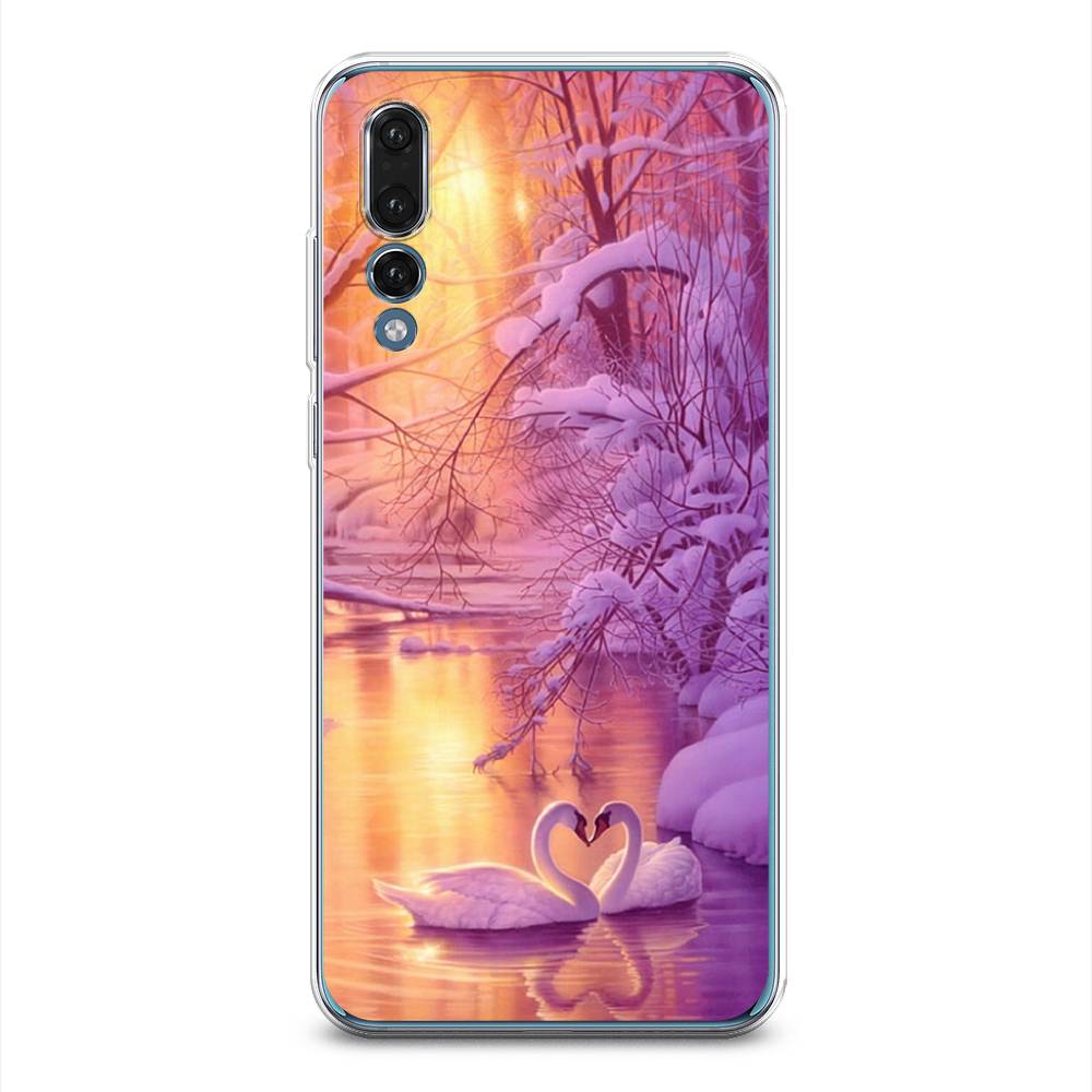 

Чехол на Huawei P20 Pro "Зима 1", Фиолетовый;желтый, 65050-2
