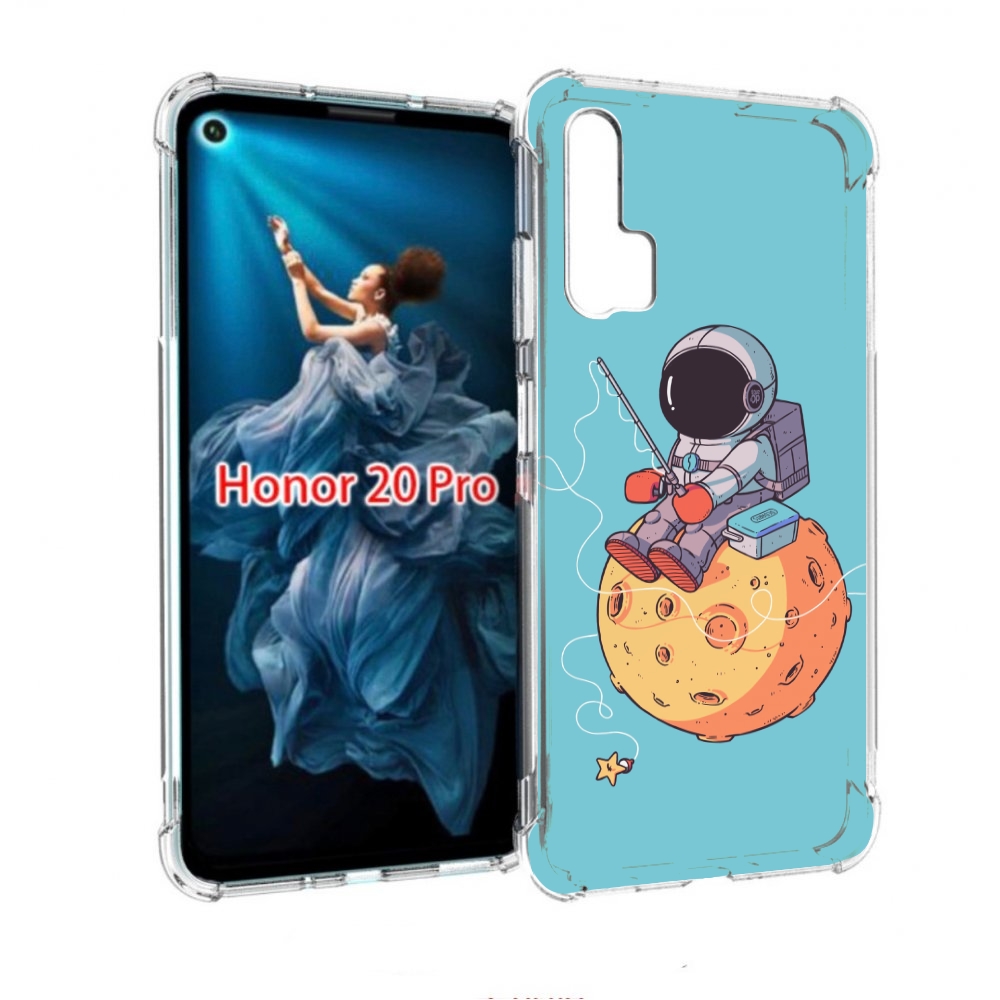 

Чехол бампер MyPads астронавт ловит звезду для Honor 20 Pro прот, Прозрачный, Tocco