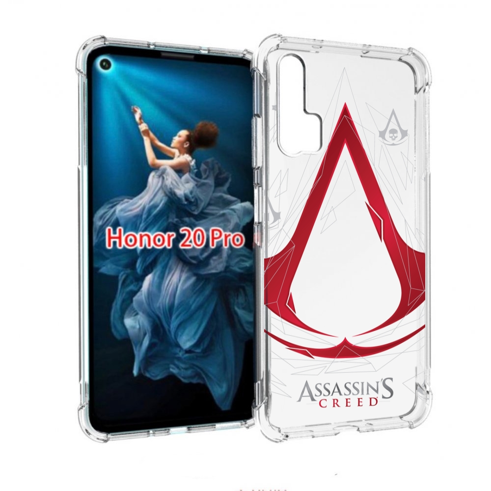 

Чехол бампер MyPads ассасин-крид-знак для Honor 20 Pro противоуд, Прозрачный, Tocco