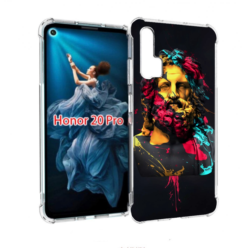 

Чехол бампер MyPads арт-статуя-краски для Honor 20 Pro противоуд, Прозрачный, Tocco