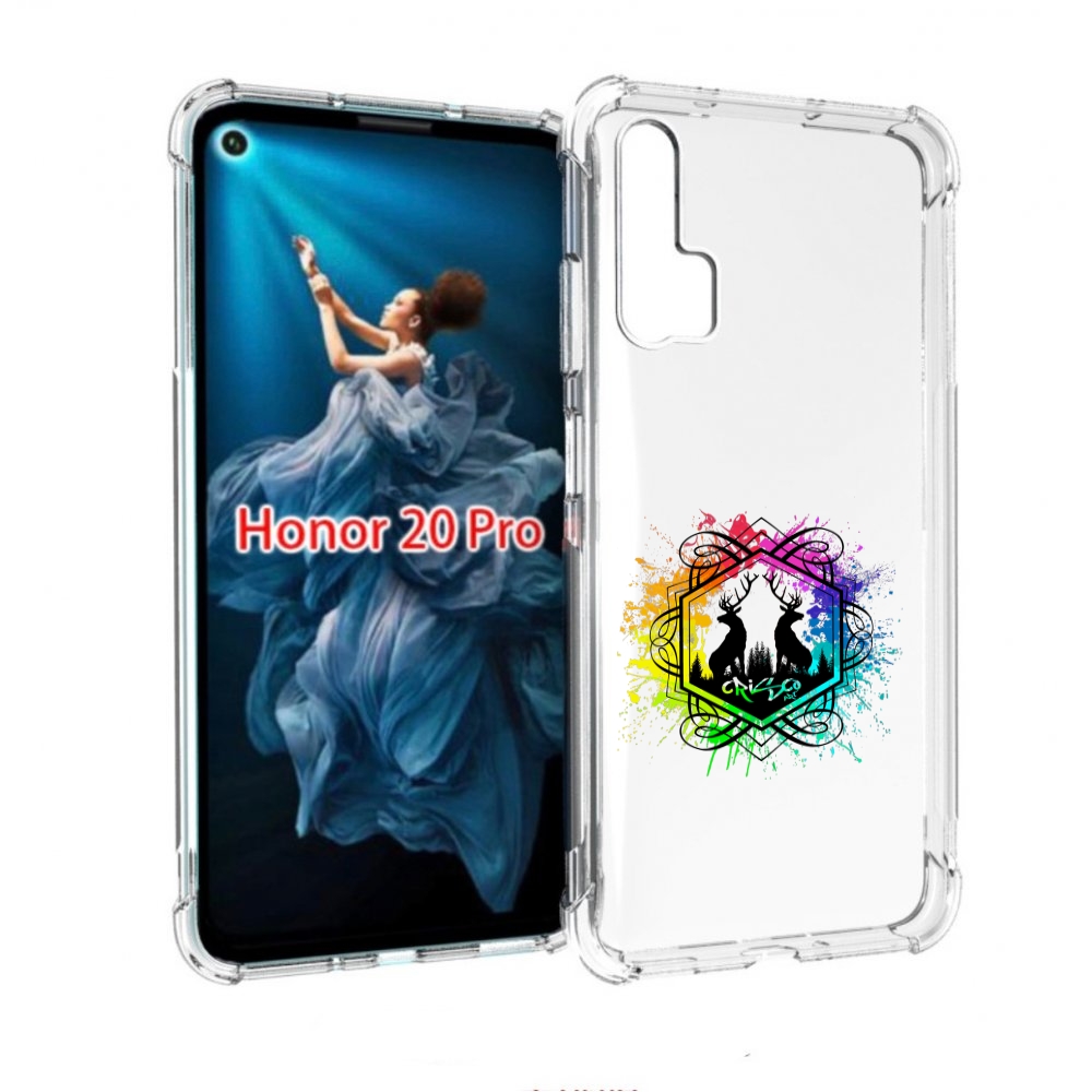 

Чехол бампер MyPads арт-с-оленями для Honor 20 Pro противоударный, Прозрачный, Tocco