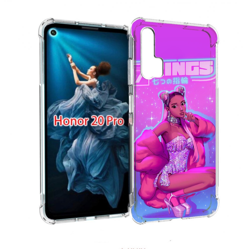 

Чехол бампер MyPads ариана-гранде для Honor 20 Pro противоударный, Прозрачный, Tocco