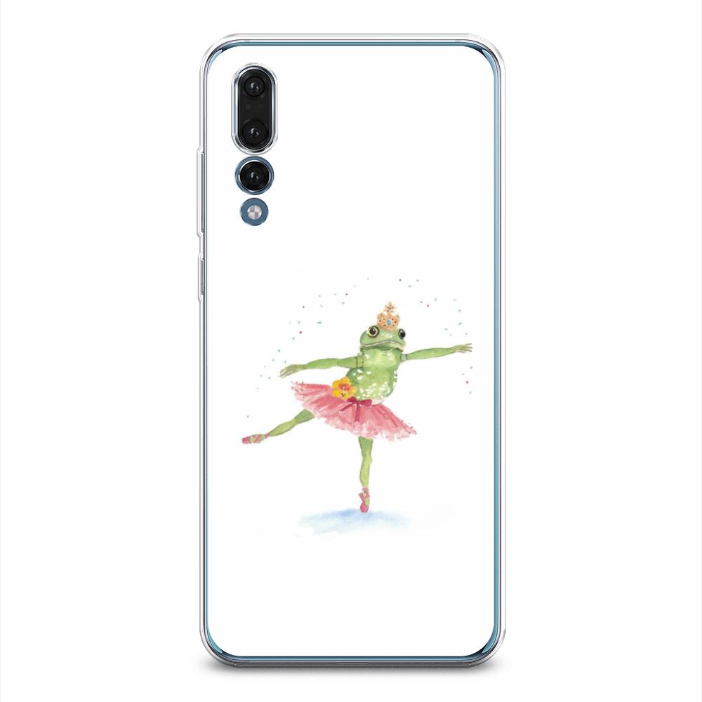 

Чехол на Huawei P20 Pro "Лягушка-балерина", Зеленый, 65050-4