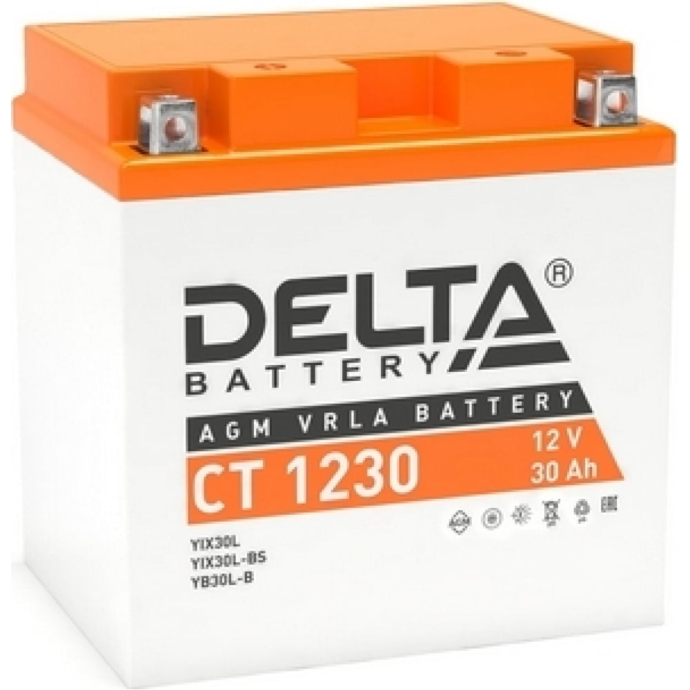 

Аккумулятор DELTA BATTERY 30 A/ч 300 A обратная полярность 17972353