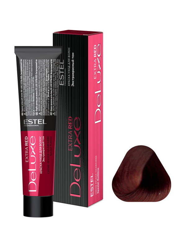 Купить Краска для волос Estel Professional De Luxe 60 мл 66/56 Темно-русый красно-фиолетовый