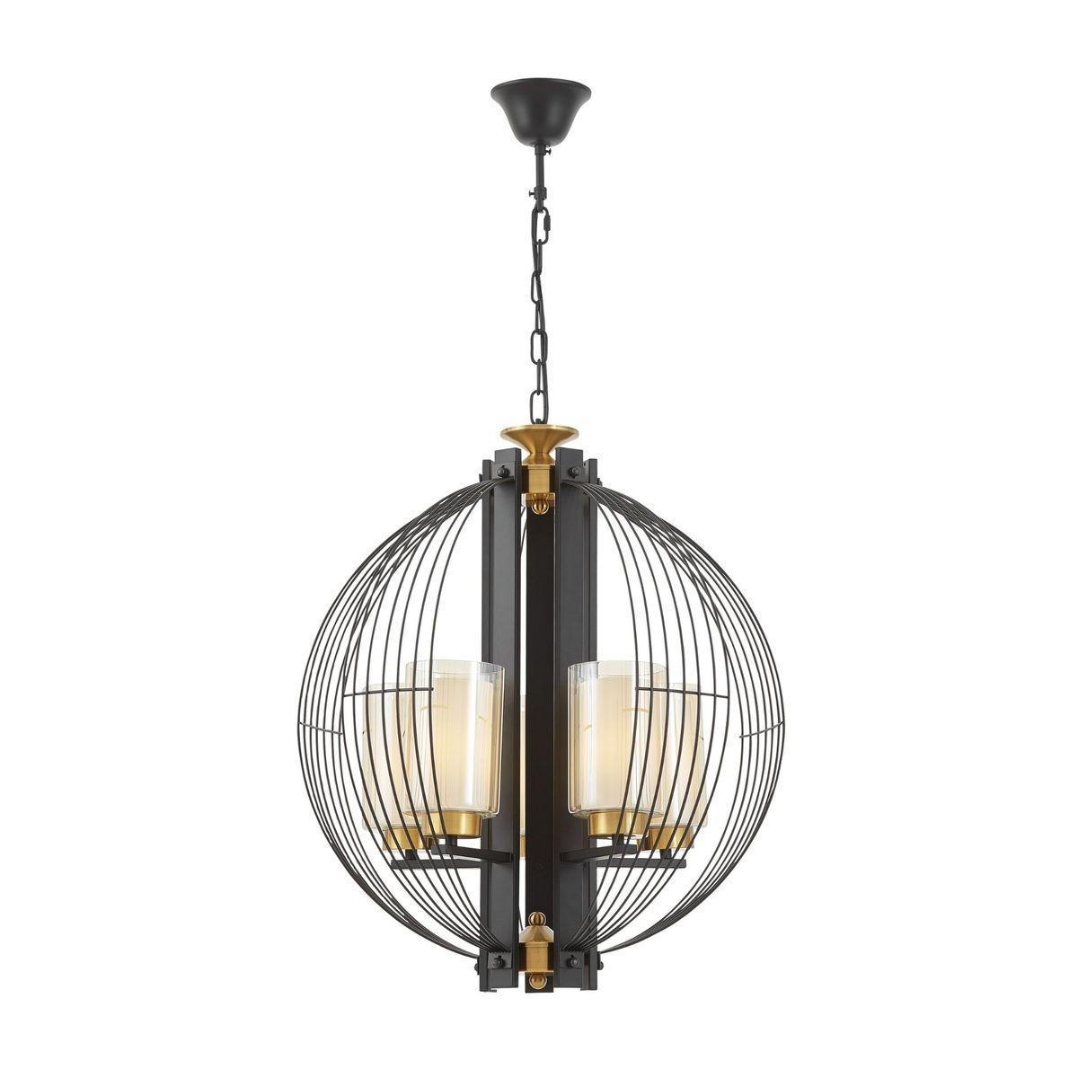 Подвесная люстра Lumina Deco Ponti LDP 1245-5 BKMD 23600₽