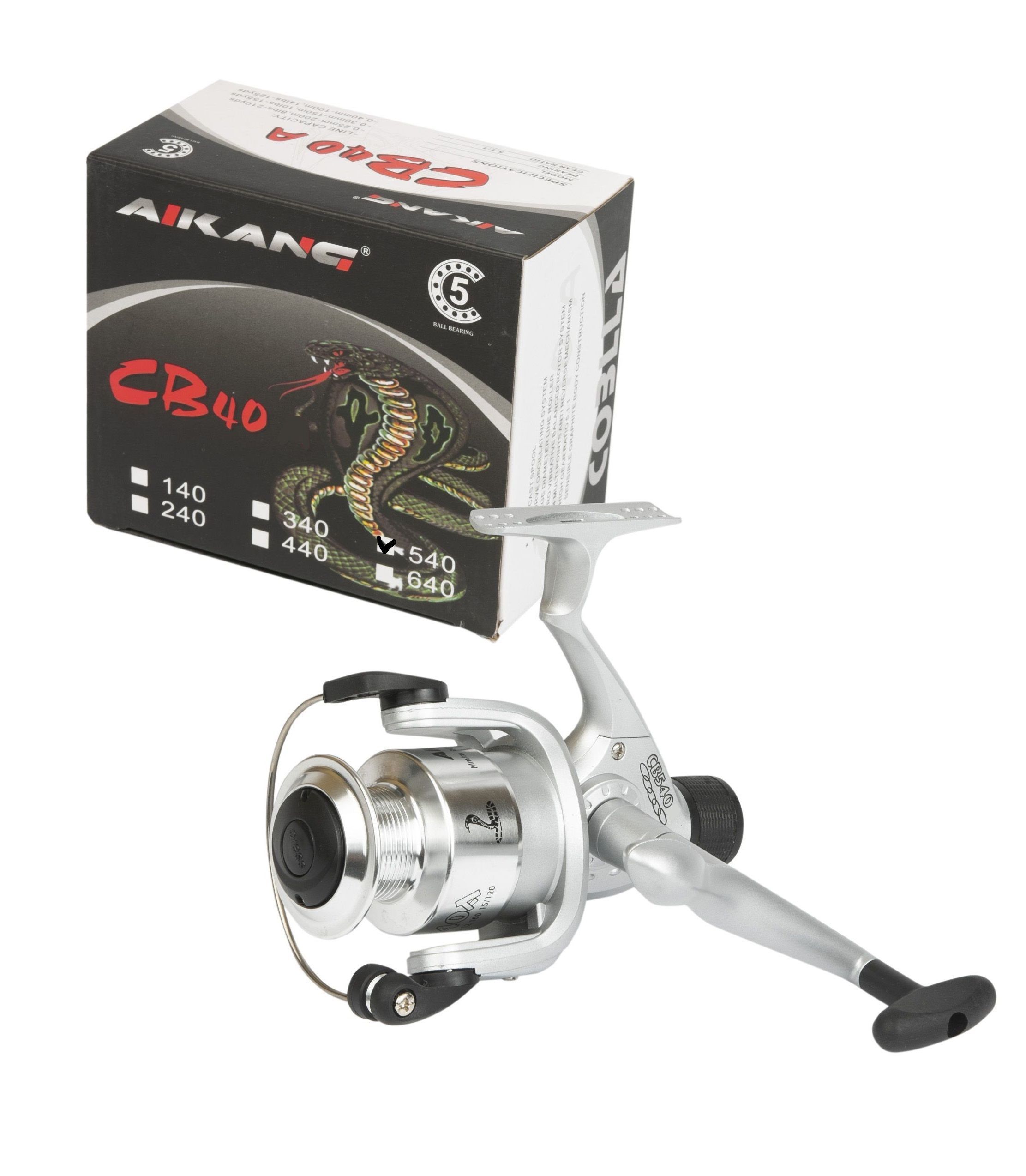 

Катушка Aikang Cobra CB40 пластик 540, Серебристый, Cobra-CB40