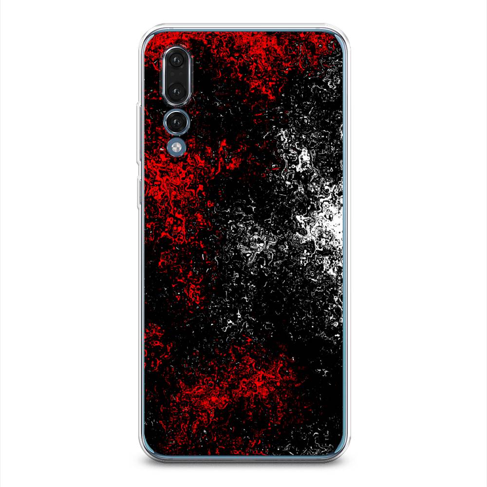 

Чехол на Huawei P20 Pro "Монотипия", Красный;черный;белый, 65050-3