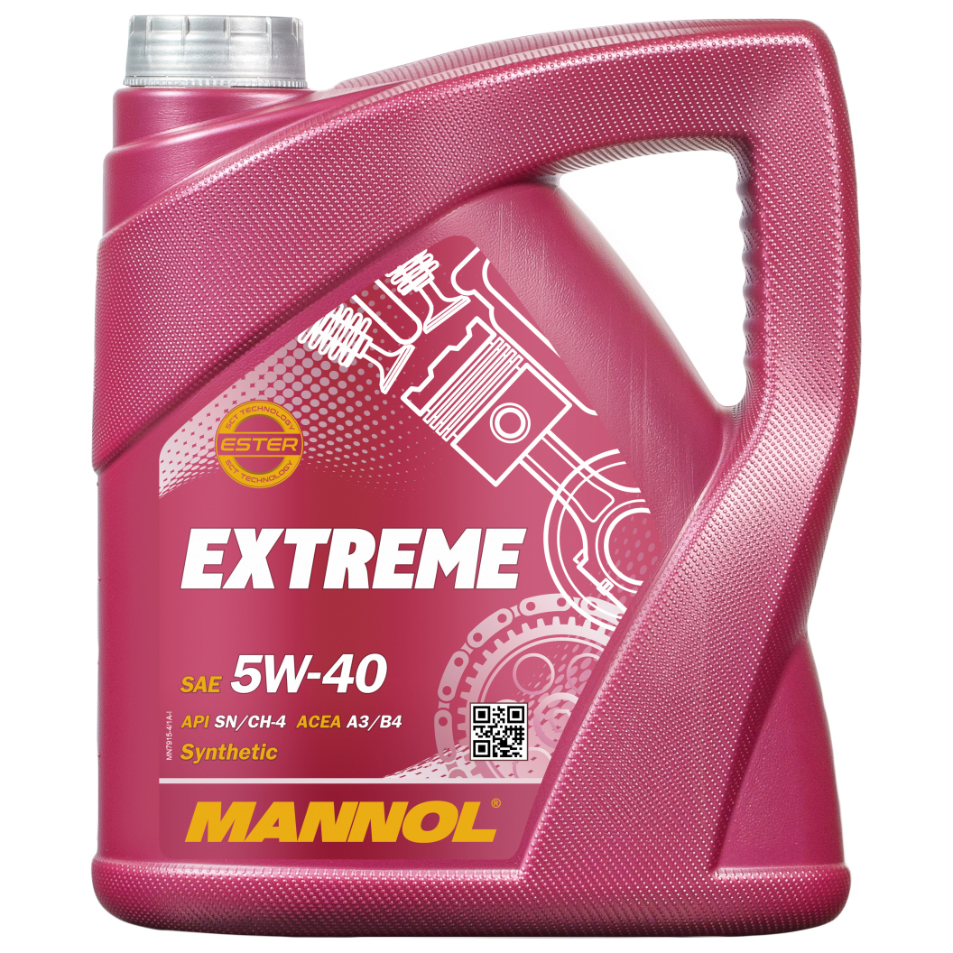 Моторное масло Mannol синтетическое Extreme 5W40 4л