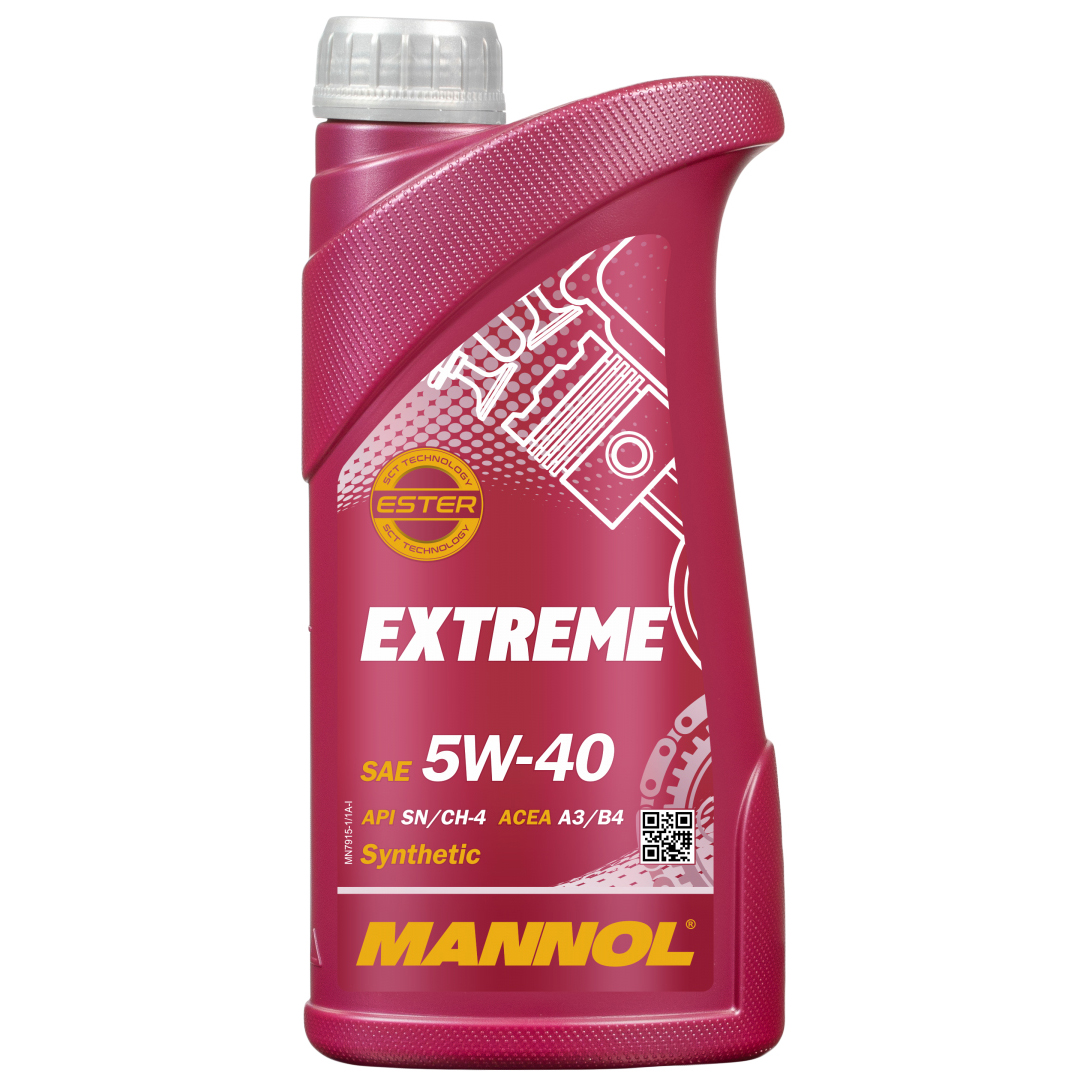 Моторное масло Mannol синтетическое Extreme 5W40 1л