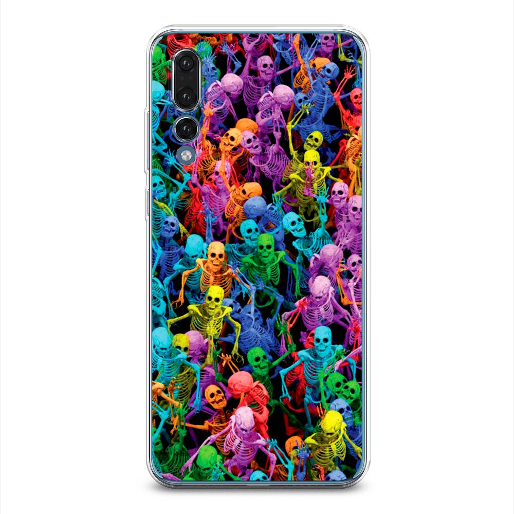 

Чехол на Huawei P20 Pro "Вечеринка скелетов", Фиолетовый;желтый;оранжевый, 65050-6