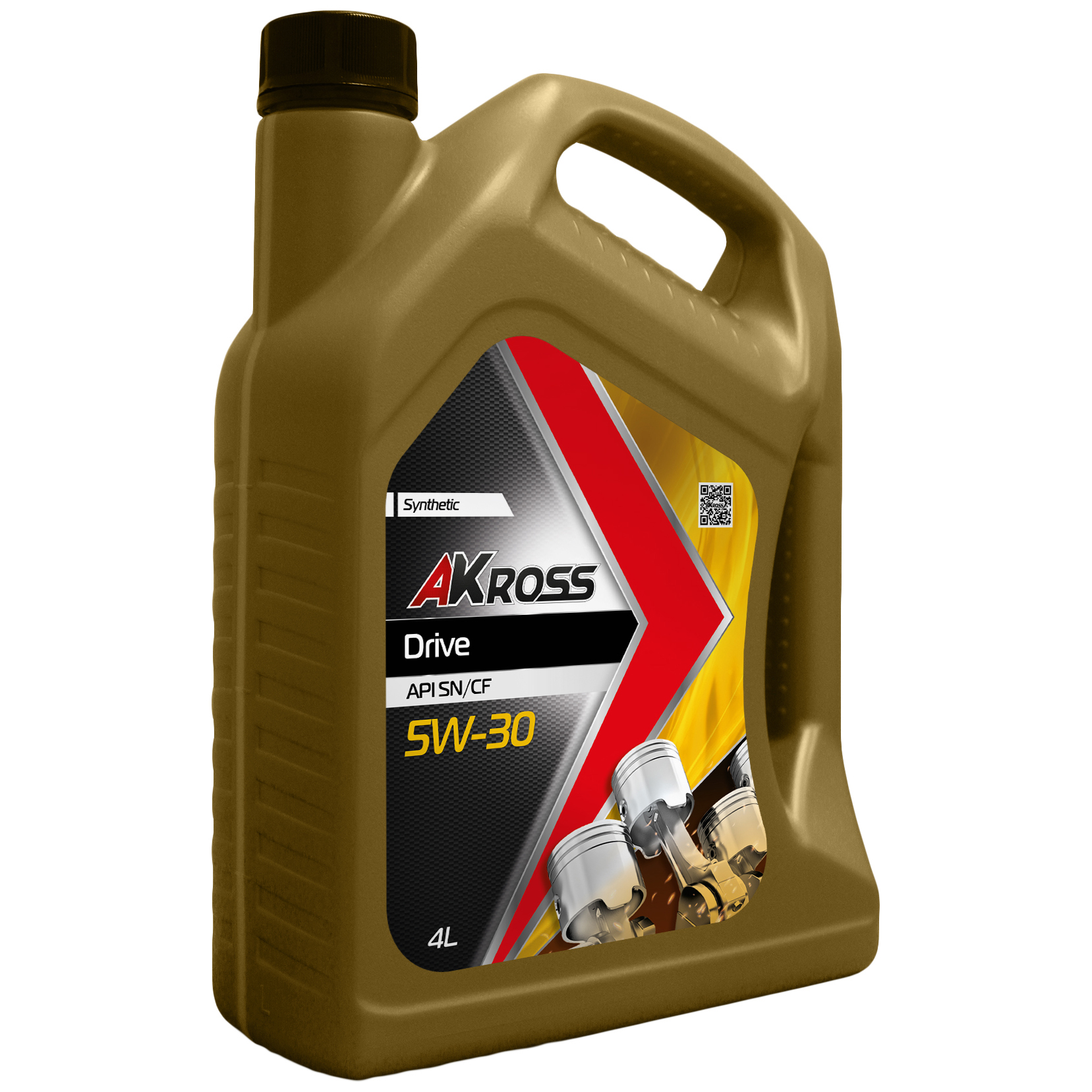 Моторное масло Akross DRIVE SN/CF синтетическое 5W30 4л