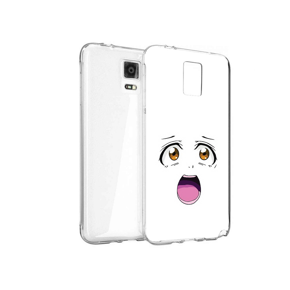 

Чехол MyPads Tocco для Samsung Galaxy Note 4 аниме лицо, Прозрачный, Tocco