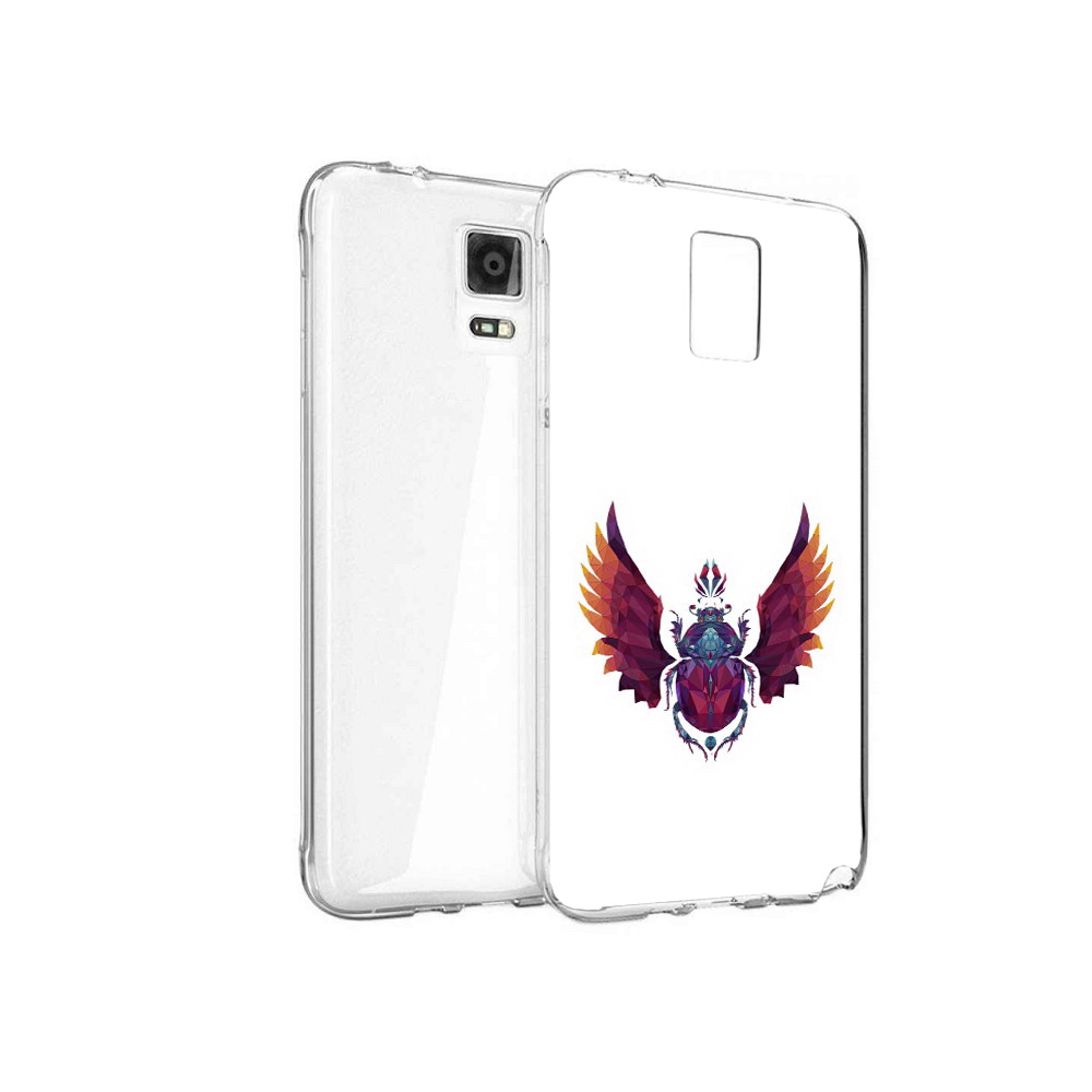 

Чехол MyPads Tocco для Samsung Galaxy Note 4 алмазный скоробей, Прозрачный, Tocco