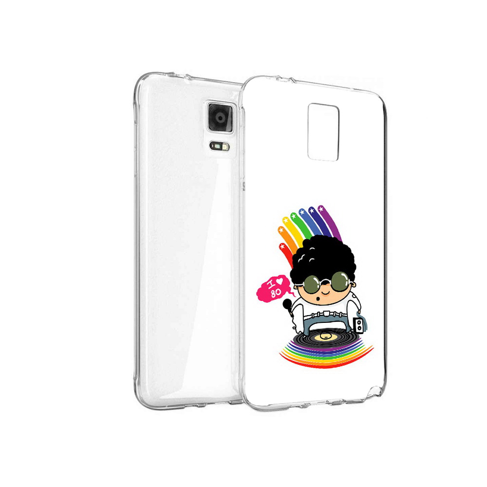 

Чехол MyPads Tocco для Samsung Galaxy Note 4 Я люблю 80-е, Прозрачный, Tocco