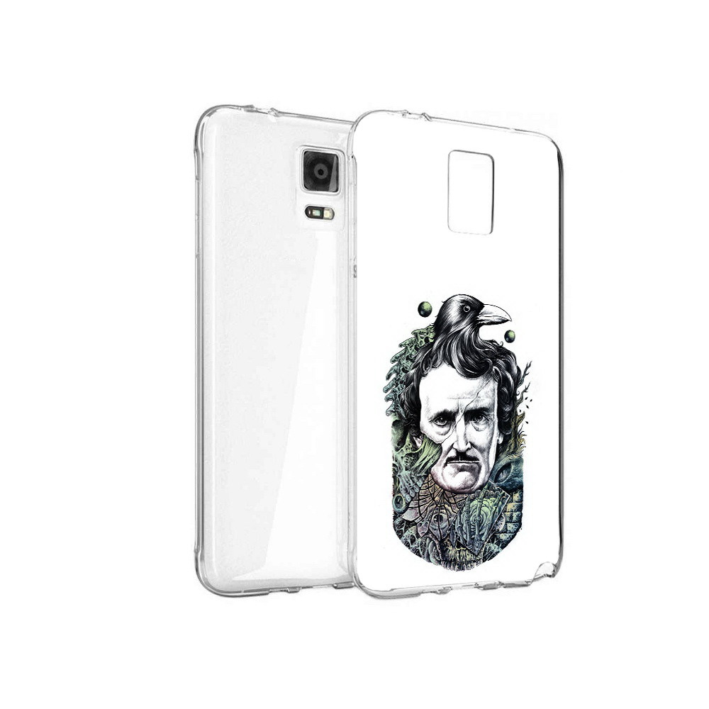 

Чехол MyPads Tocco для Samsung Galaxy Note 4 Эдгар Аллан с вороном, Прозрачный, Tocco