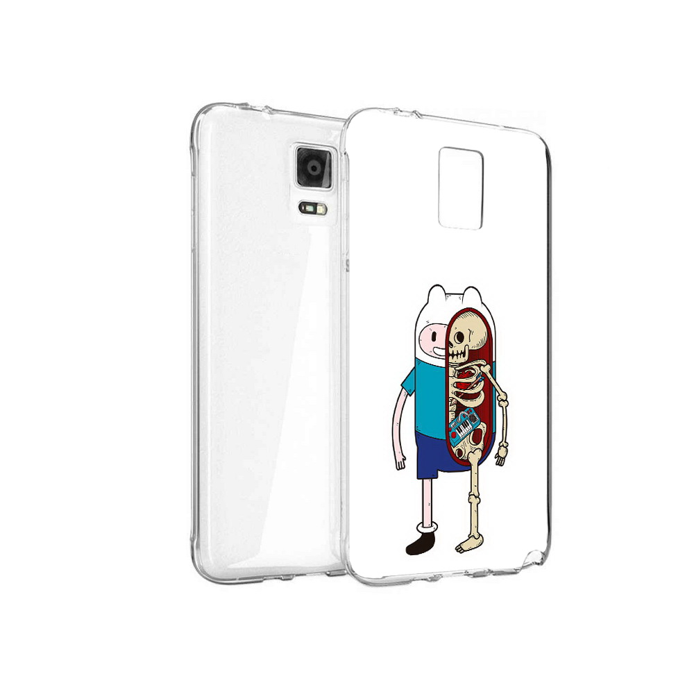 

Чехол MyPads Tocco для Samsung Galaxy Note 4 Финн скелет, Прозрачный, Tocco