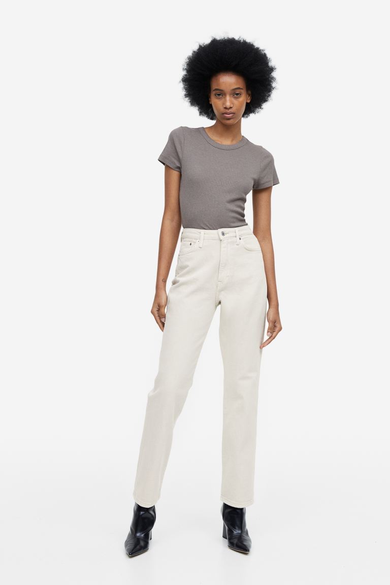 

Джинсы женские H&M 1128915003 белые 32 (доставка из-за рубежа), 1128915003