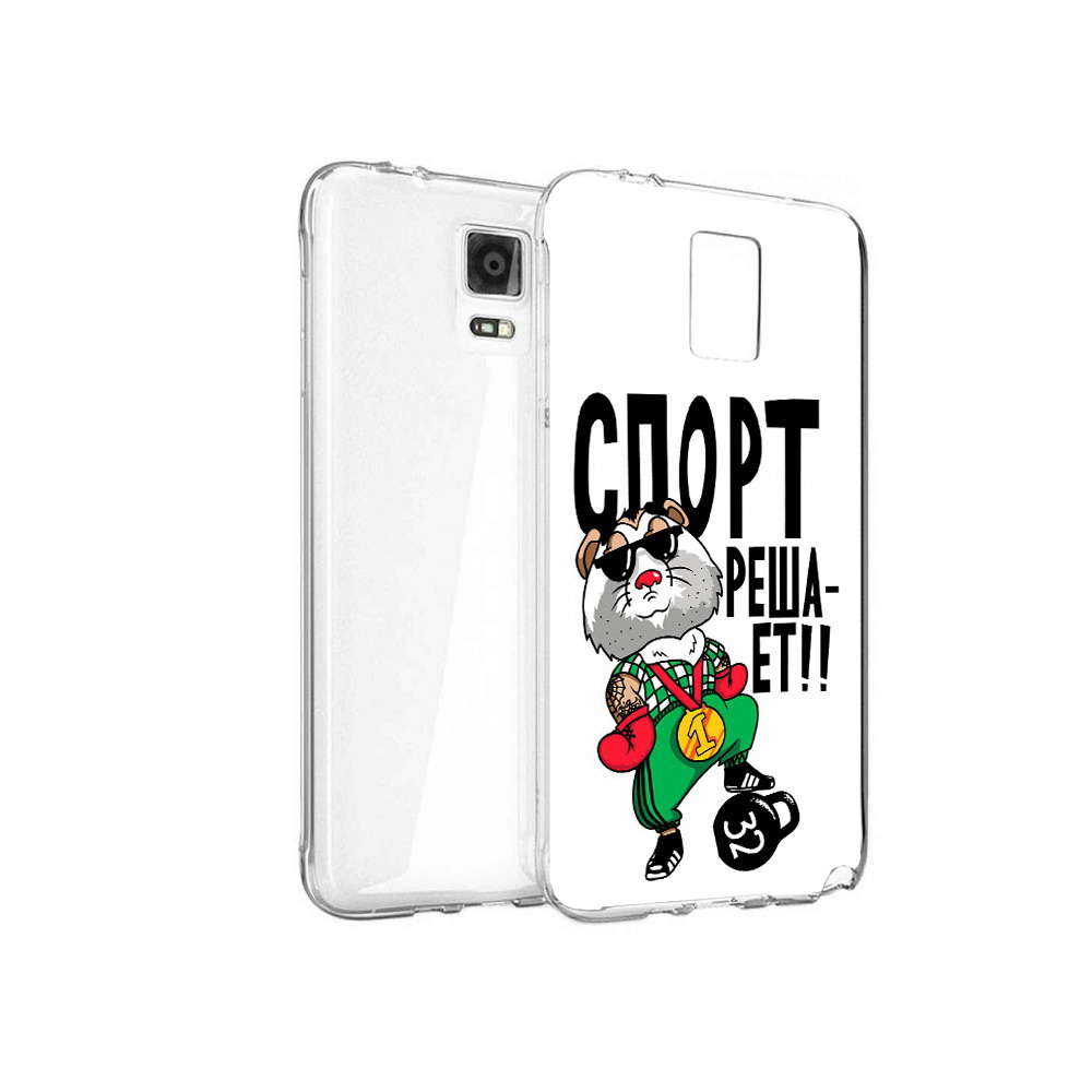 

Чехол MyPads Tocco для Samsung Galaxy Note 4 Спорт решает, Прозрачный, Tocco