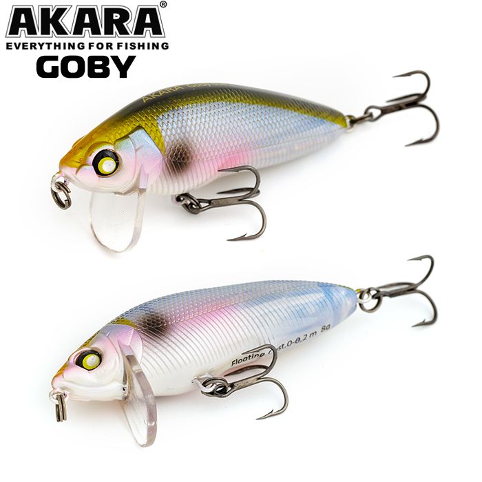 

Воблер Akara Goby 65F 8 гр 2/7 oz 2,6 in A77, Разноцветный, Goby