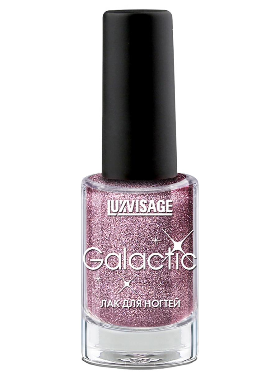 фото Лак для ногтей luxvisage galactic с блестками розовый