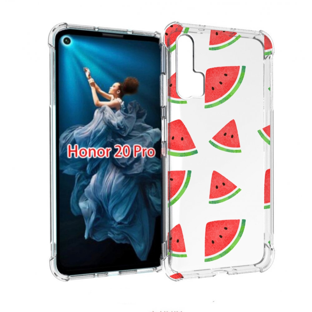 

Чехол бампер MyPads арбузики для Honor 20 Pro противоударный, Прозрачный, Tocco