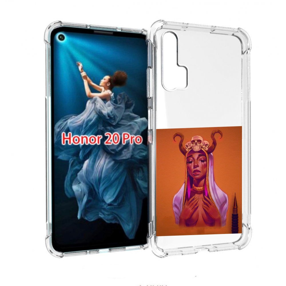 

Чехол бампер MyPads античная-девушка для Honor 20 Pro противоуда, Прозрачный, Tocco