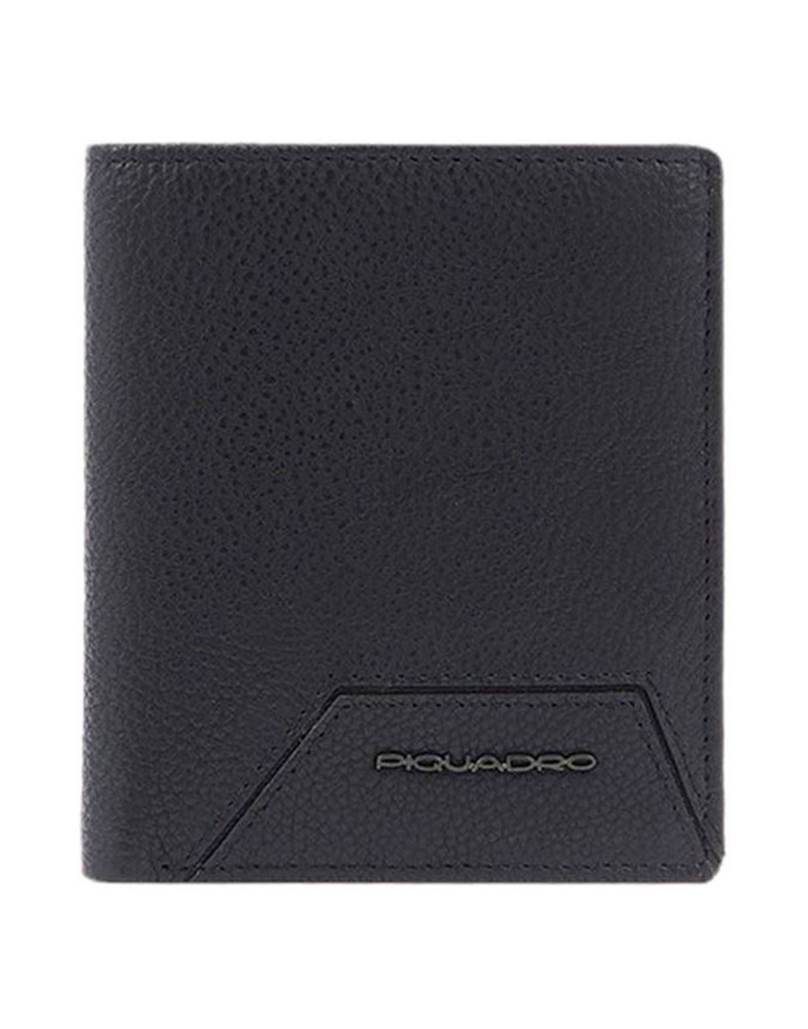 Портмоне мужское Piquadro Vertical men's wallet with coin pocket, credit черное