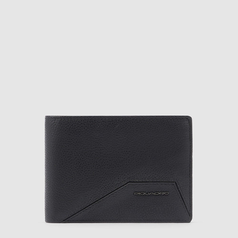 Портмоне мужское Piquadro Men's wallet with flip up ID window, coin pocket черное