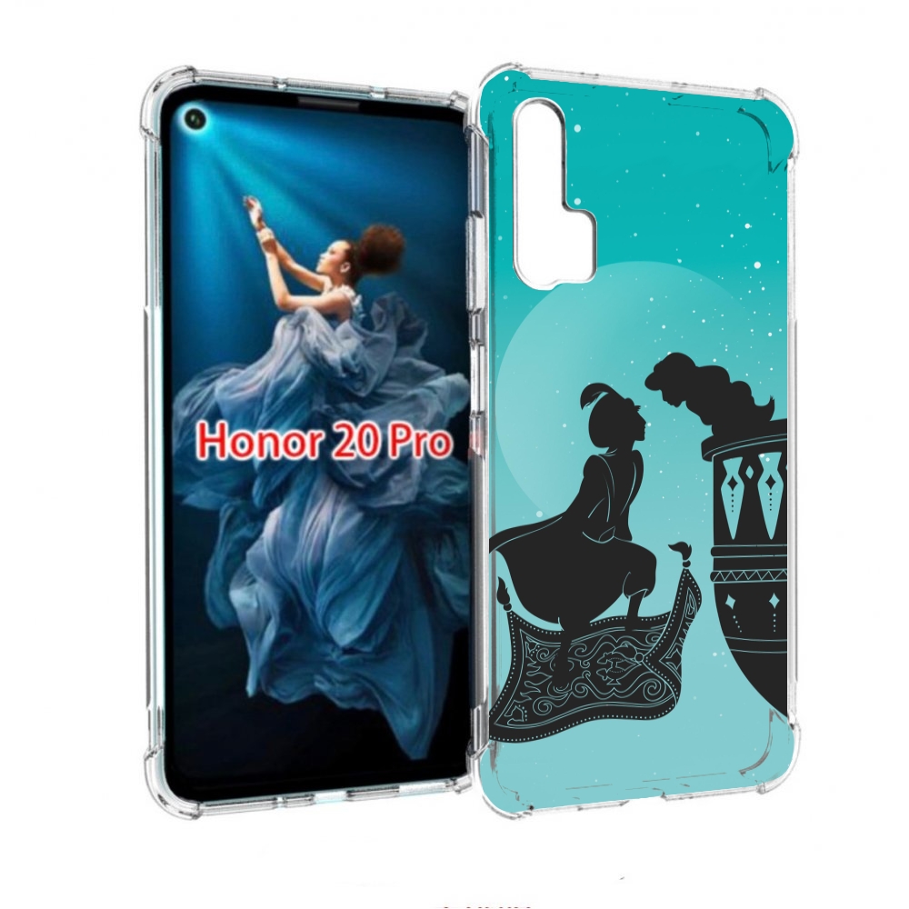 

Чехол бампер MyPads алладин тень для Honor 20 Pro противоударный, Прозрачный, Tocco