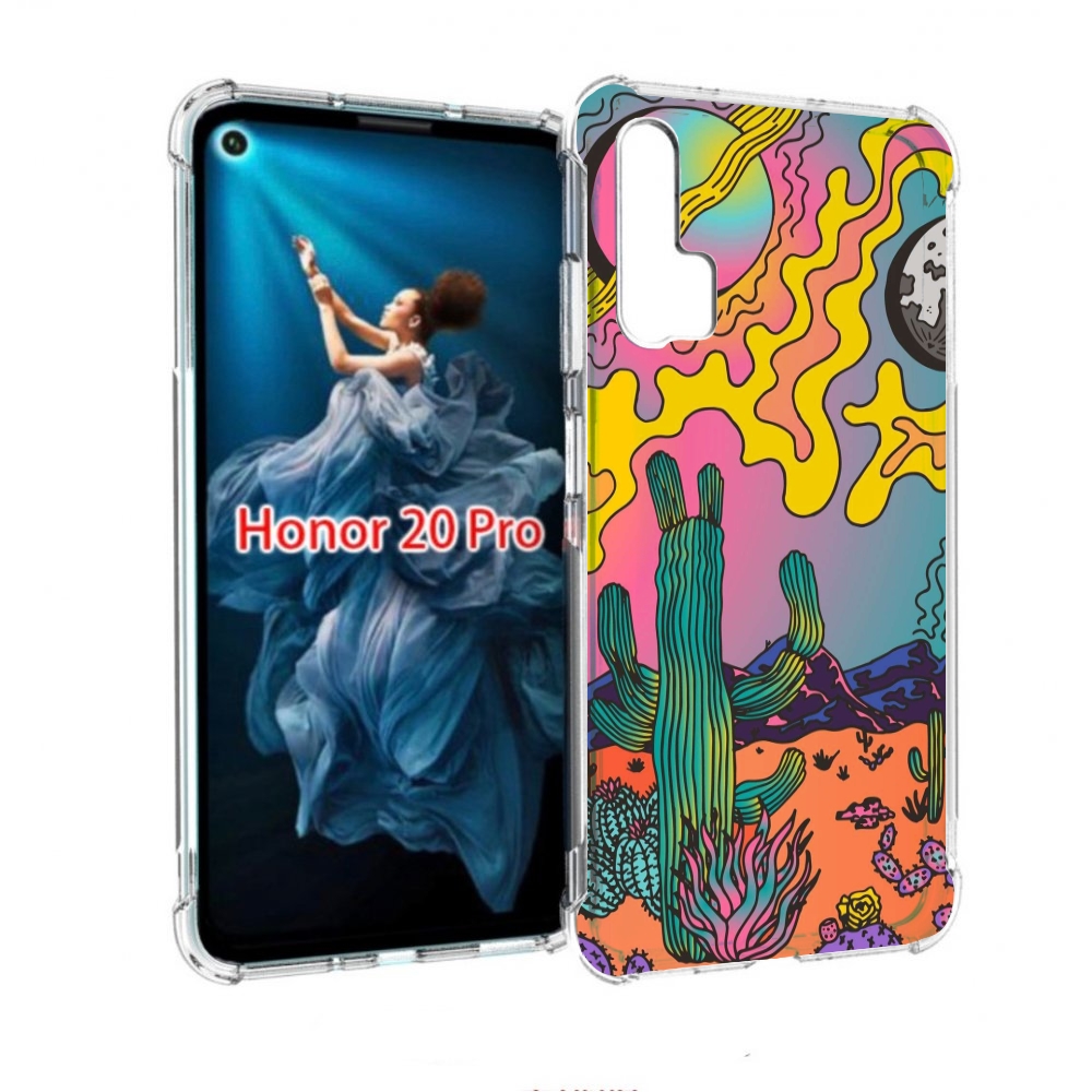 

Чехол бампер MyPads акварельные рисунки для Honor 20 Pro противо, Прозрачный, Tocco