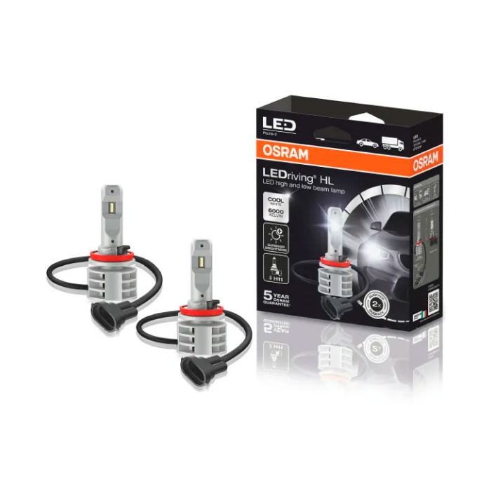 фото Лампа светодиодная h7 12v 25w ledriving, к-кт 2шт. картон osram