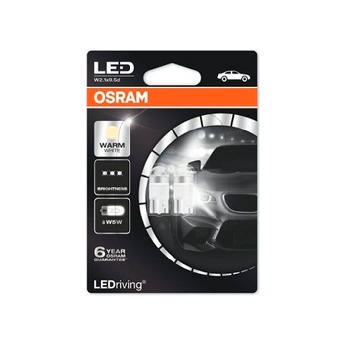 фото Лампа w5w 12v 0,8w ledriving, 2шт. блистер osram