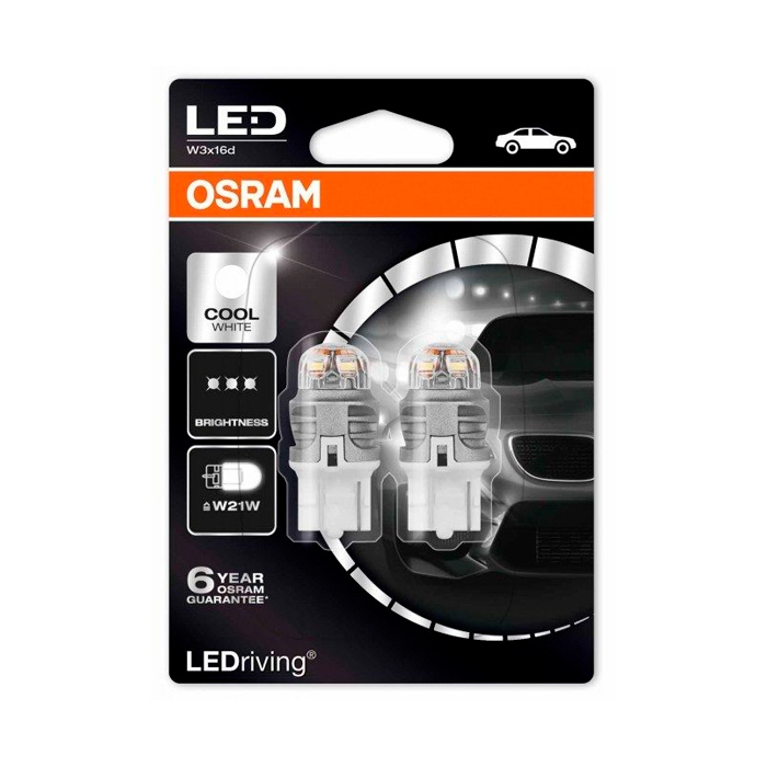 фото Лампа w21w 12v 2,0w ledriving, 2шт. блистер osram