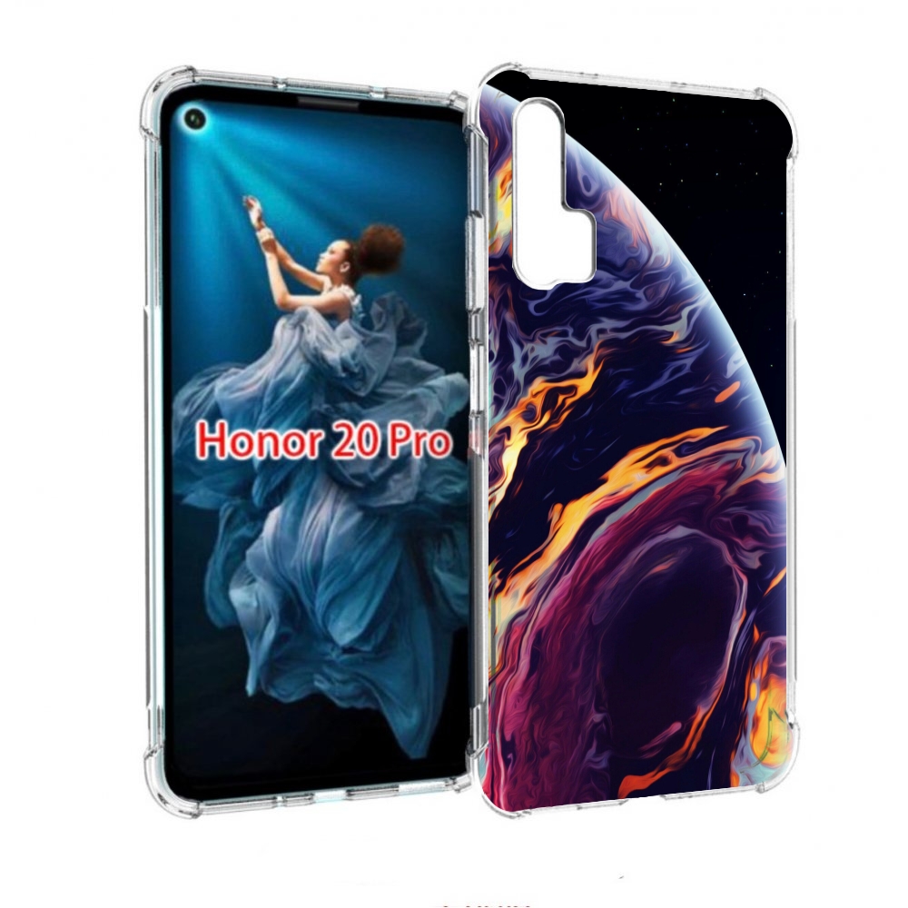 

Чехол бампер MyPads акварельная планета для Honor 20 Pro противо, Прозрачный, Tocco