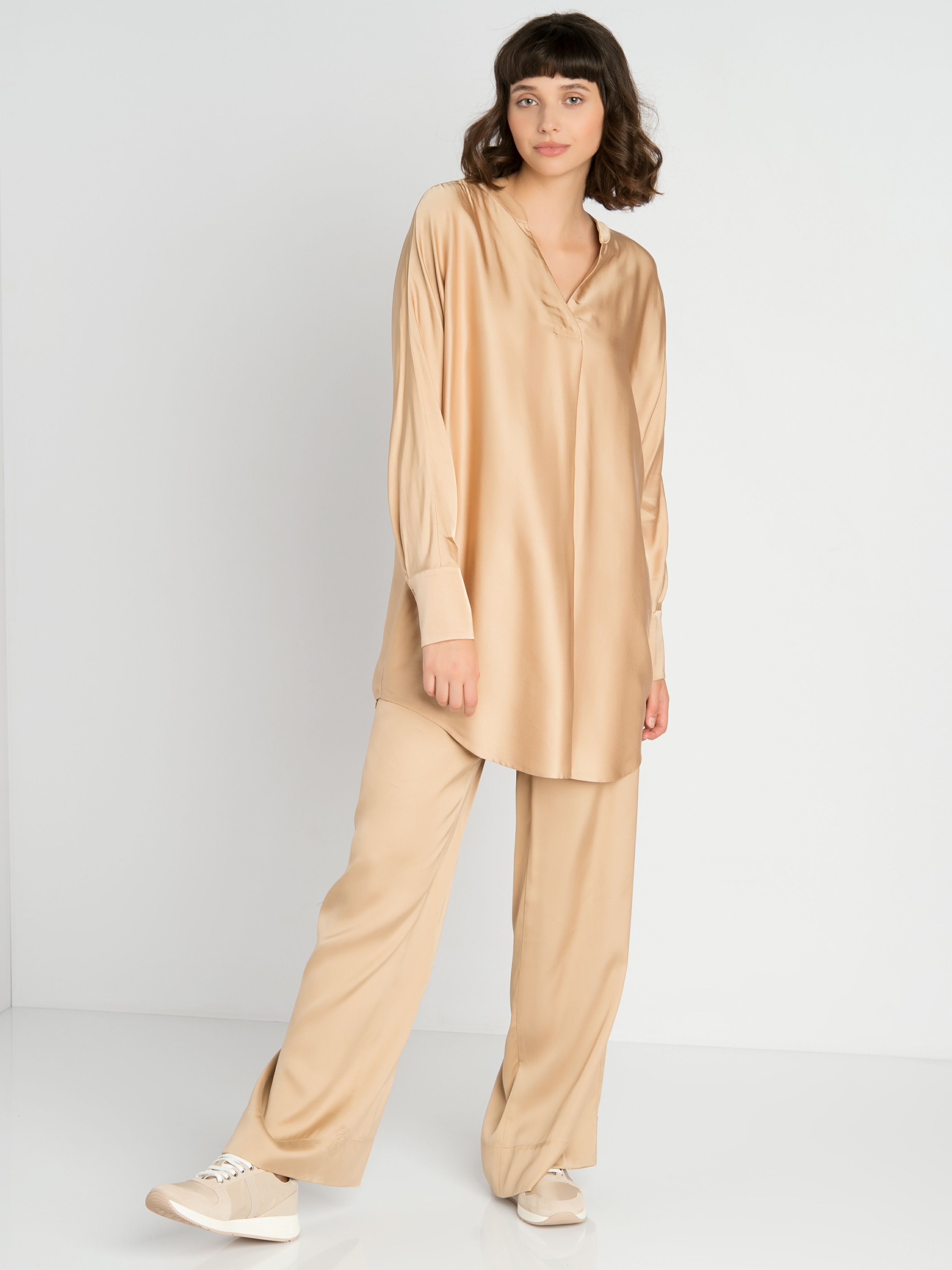 

Блуза женская TAIFUN by GERRY WEBER 160201-18000-9360 бежевая 34, 160201-18000-9360
