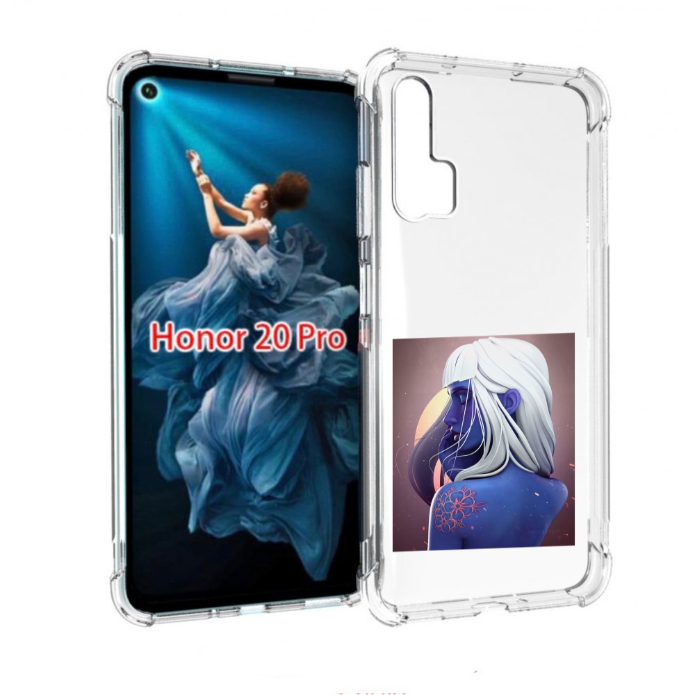 

Чехол бампер MyPads аватар-с-цветком для Honor 20 Pro противоуда, Прозрачный, Tocco