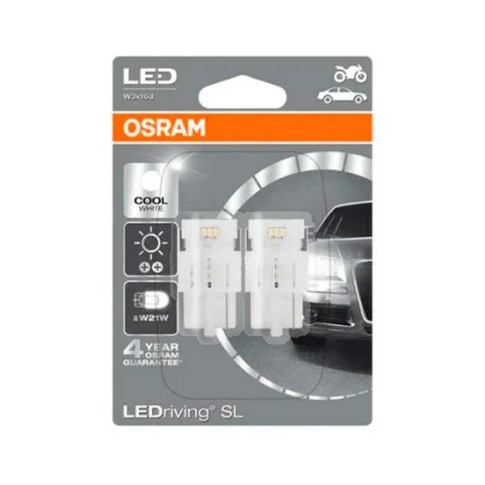 фото Лампа py21w 12v 1,3w ledriving, 2шт. блистер osram