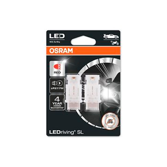 фото Лампа p27/7w 12v 1,4w ledriving, 2шт. блистер osram