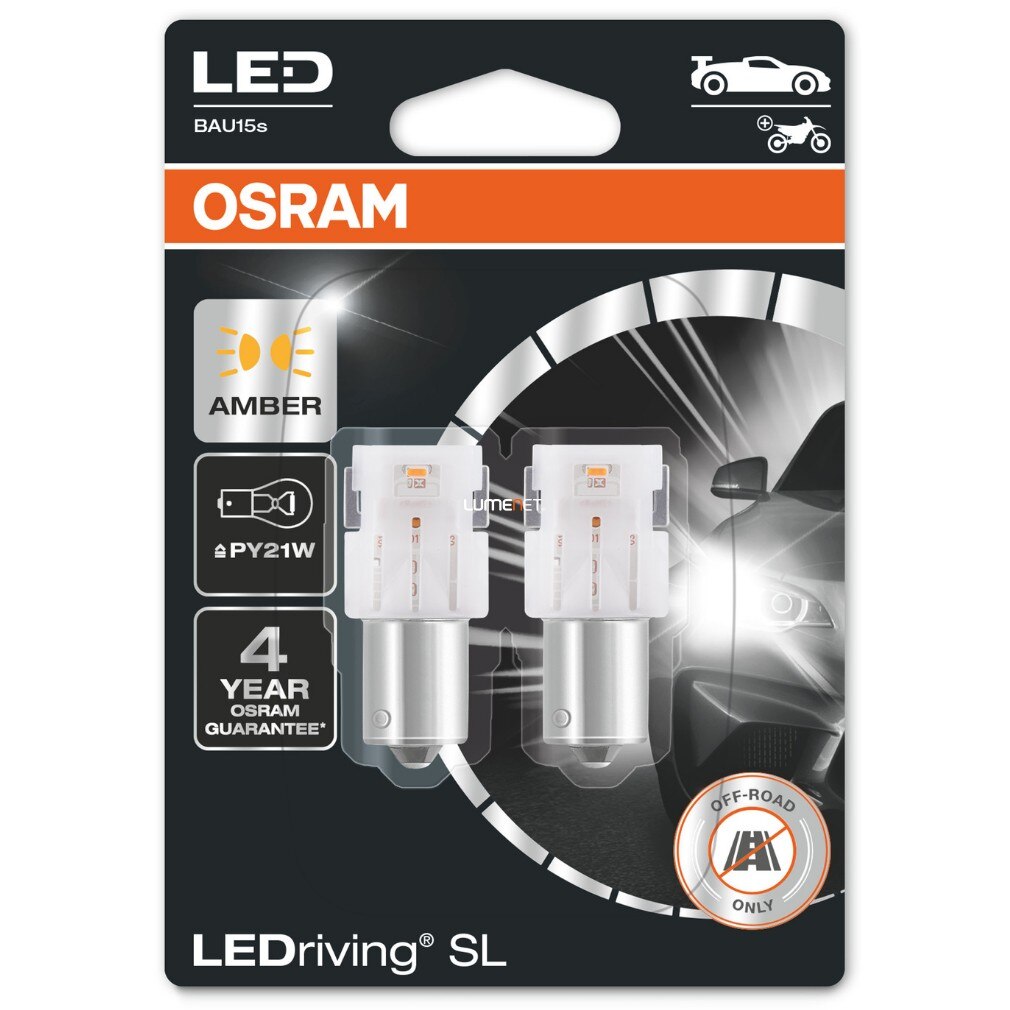 фото Лампа p21w 12v 1,3w ledriving, 2шт. блистер osram